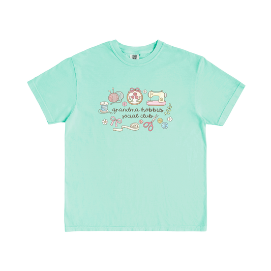 Grandma Hobbies Social Club T-Shirt