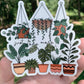 CLEAR Just One More Plant Sticker, 4 x 3.86 in.
